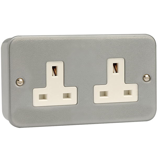 Click Scolmore Click Essentials 13A 2 Gang Unswitched Socket Outlet ...