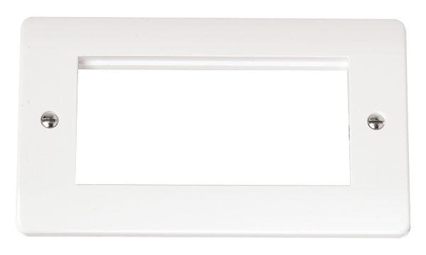 Click Scolmore Click Mode 2 Gang New Media Unfurnished Plate - 4 ...