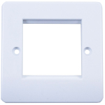 1G 2MOD Office Style Euro Faceplate Round Edge