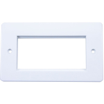 2G 4MOD Office Style Euro Faceplate Round Edge