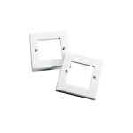 CONNECTIX 1G 2MOD Flat Euro Style Faceplate Square Edge