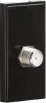 K/Bridge Satellite TV Outlet Euro Module 25 x 50mm - Black