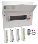 Navitas 10 Usable ways SPD Board c/w 10 Standard RCBO's & Wiska Tail Gland