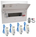 Navitas 10 Usable ways SPD Board c/w 10 Bi-Directional RCBO's & Wiska Tail Gland