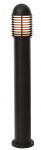 Saxby Louvre bollard 1M IP44 E27 - Matt Black