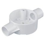 Marshall Tufflex Through Circular Box 20mm White