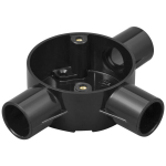 Marshall Tufflex Tee Circular Box 20mm Black