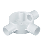 Marshall Tufflex Tee Circular Box 25mm White