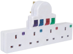 AVSL 13a 4way PLUG-IN MAINS ADAPTOR