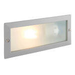 Saxby Eco plain & louvre bricklight IP44 40W Textured grey