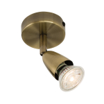 Saxby Amalfi 1lt Spot - Antique Brass