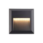 Saxby Severus CCT Square Indirect IP65 3W - Black