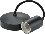 K/Bridge 6" E27 Contemporary Pendant Set - Anthracite