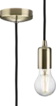 K/Bridge 1.8m E27 Contemporary Pendant Set - Antique Brass