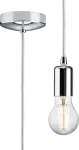 K/Bridge 1.8m E27 Contemporary Pendant Set - Polished Chrome