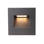 Saxby Albus CCT square indirect low level LED wall light IP65 1.5W