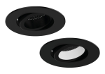 All LED Carbon Black Twist & Lock Adjustable Bezel for iCan75 Platinum Downlight (AFDP75)