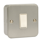 Click 10AX 1 Gang 2 Way Plate Switch Metal Clad