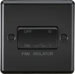 K/Bridge 10A Fan Isolator Switch - Matt Black