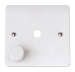 Click Mode 1 Gang Unfurnished Dimmer Plate & Knob (650W Max) - 1 Aperture