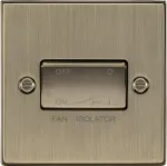 K/Bridge 10A Fan Isolator Switch - Antique Brass