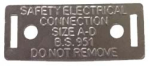 Deligo Safety Earthing Label Pk=100