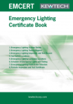 Kewtech Emergency Lighting Installation Certificate Book 24 pages
