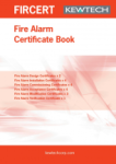 Kewtech Fire Installation Certificate Book 40 pages