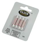 Click Card of 4 X 3A Fuses