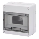 Gewiss ENCLOSURE - WALLS WITH PERFORATION CENTRES - PRE-ARRANGED FOR TERMINAL BLOCK - 8 MODULE IP55 180x180x98mm