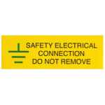 Ind Signs IS0610SA Electrical Connection Label Pk10