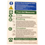 Ind Signs IS2401RP Electric Shock Notice Pk1