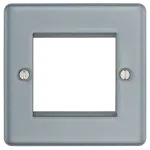 BG METAL CLAD Euro Plate 2 module