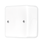 Click MetalClad Pro 1 Gang Blank Plate Polar White