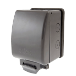Click Aquip66 1 Gang 13A DP IP66 Weatherproof Switched Socket Unit