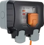 BG Nexus Storm 13a 2gang Switched Socket with Latching Type A RCD IP66