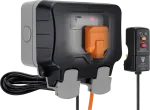 BG Nexus Storm 13a 2gang Switched Socket c/w 3m flex & RCD Plug