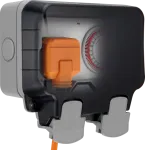 BG Nexus Storm 13a 1gang Unswitched Socket with Mechanical Timer Control