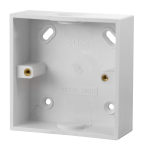 Click Polar 1 Gang 29mm Deep PVC Pattress Box - Conduit