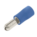 Unicrimp 100 BLUE MALE AUTO BULLET TERMINAL 4MM