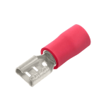 Unicrimp 100 RED FEMALE PUSHON 4.8MM & .5MM TAB