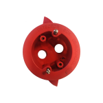 Round Red dry lining box for detectors c/w 2 x 20mm threaded entry's