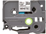 Brother Labelling Tape Cassette – Black on White, 24mm wide