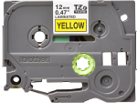 Brother Labelling Tape Cassette – Black on Yellow, 12mm wide