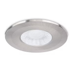 JCC Brushed Nickel aluminium bezel for use with X50 fire-rated downlight