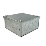100x100x50mm Galv Adaptable Box c/w 20mm KO's