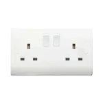 Thrion Socket 2G DP Switched 13A White