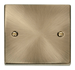 Click Deco 1 Gang Blank Plate Antique Brass