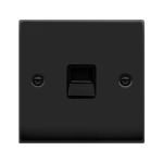 Click Deco Single Telephone Outlet (Master) Matt Black