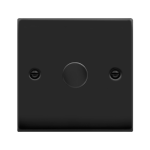 Click Deco 1 Gang 2 Way 100W Trailing Edge Dimmer Switch Matt Black